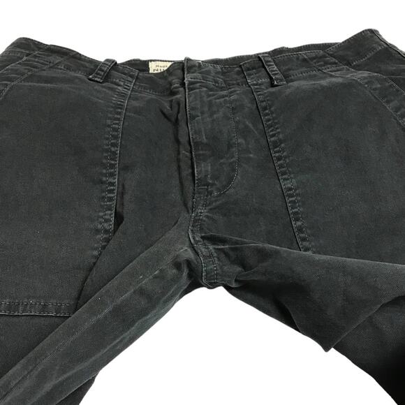 Nili Lotan Cropped Military Jogger Ankle Zipper Carbon Charcoal Black Pants 2 - Picture 6 of 13